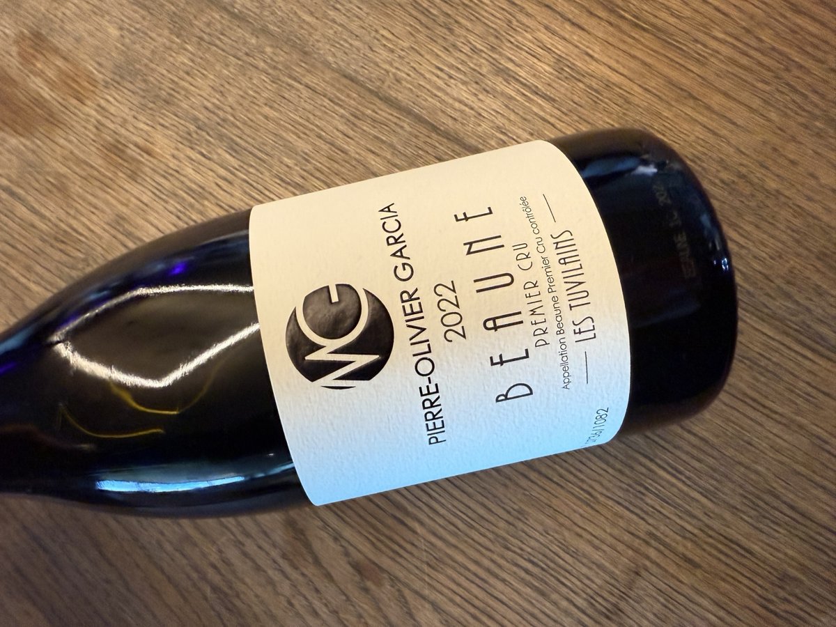 PIERRE OLIVIER GARCIA BEAUNE 1ER CRU LES TUVILAINS 2022
